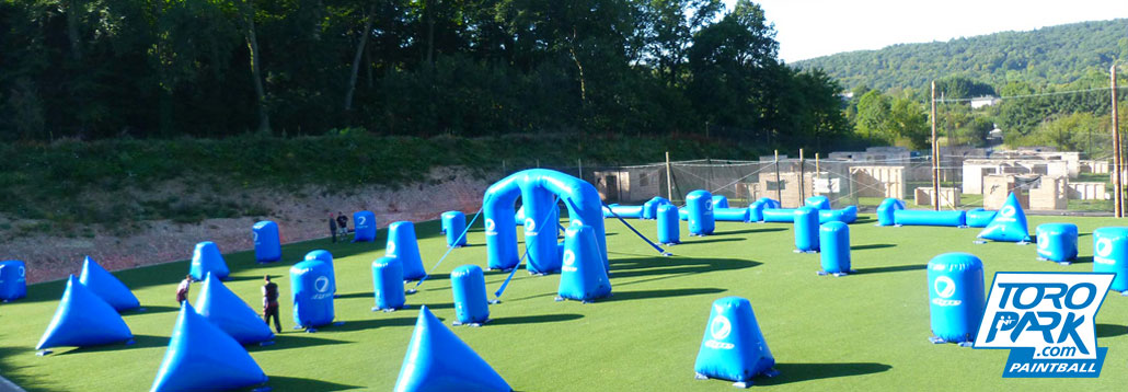 vue du terrain de compétition - TOROPARK - Terrain Paintball Normandie Rouen 76 - Loisirs